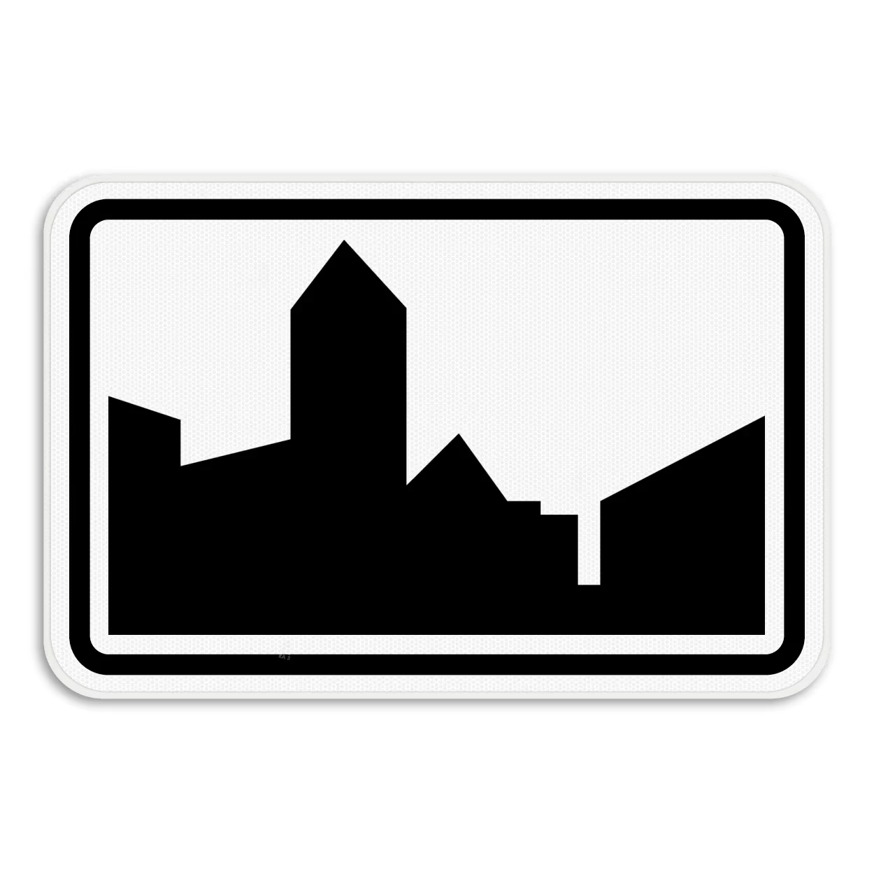 Sign F1 start of built-up area