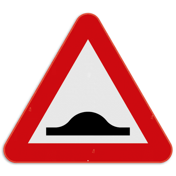 Gevaarsbord A14: verhoogde inrichting