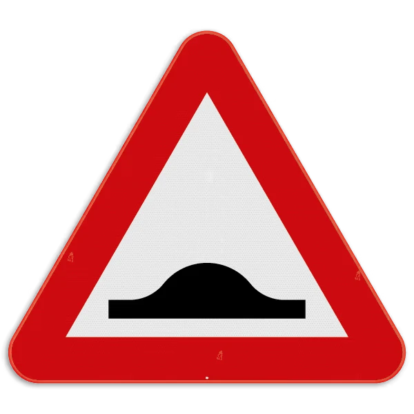 Panneau de danger A14 : aménagement surélevé