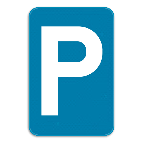 Bord E9a parkeren toegelaten