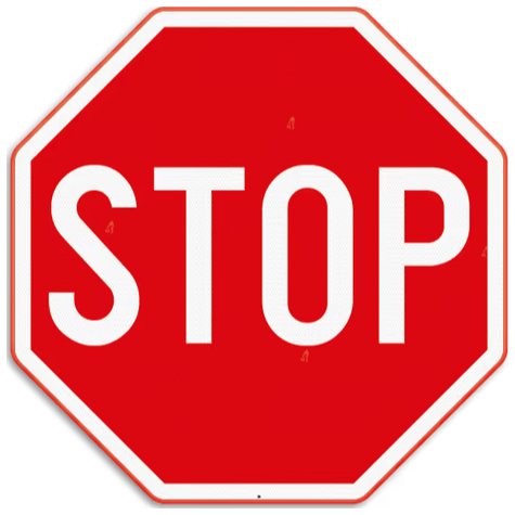 Bord B5 stop