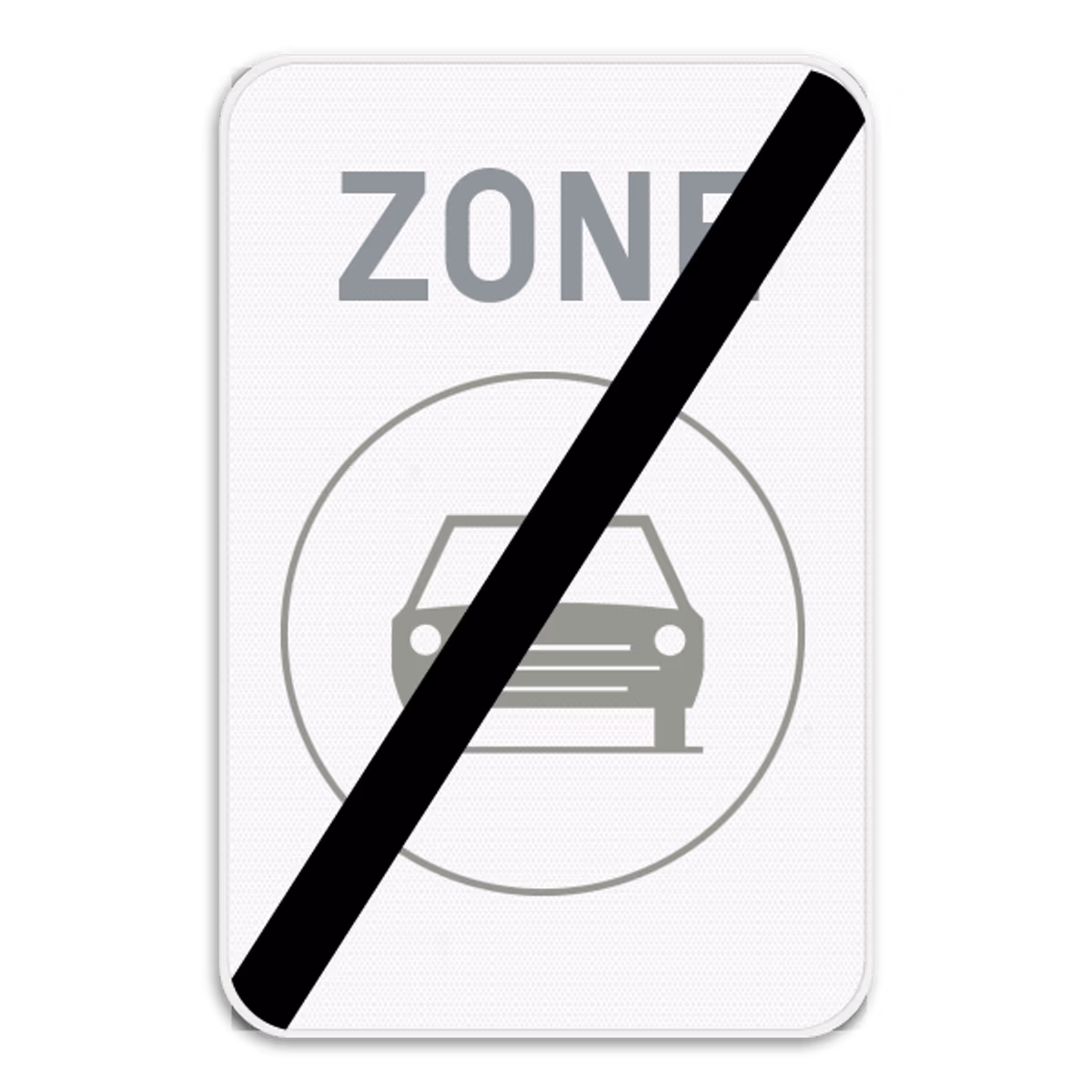 Zonebord einde ZC5