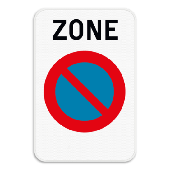 Zonebord ZE1 parkeerverbod